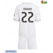 Real Madrid Antonio Rudiger #22 Hjemmedraktsett Barn 2025-26 Kortermet (+ Korte bukser)